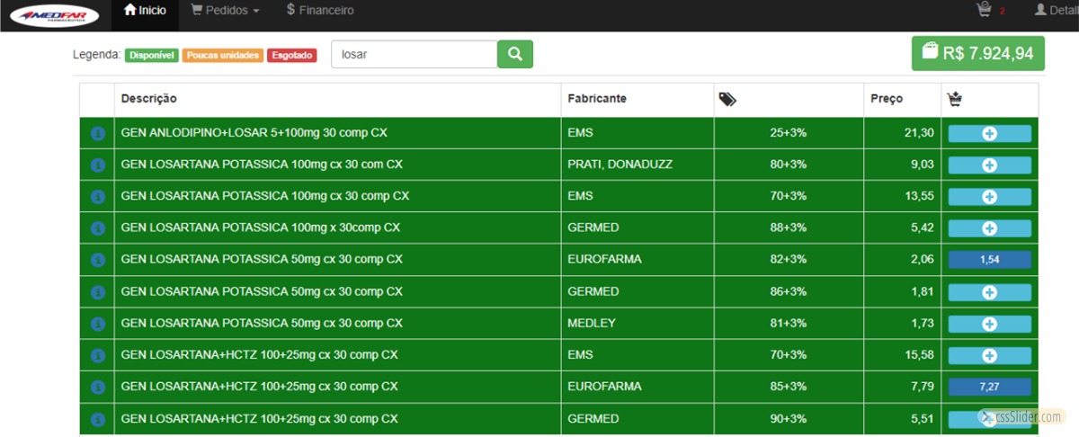 PORTAL DE COMPRAS MEDFAR